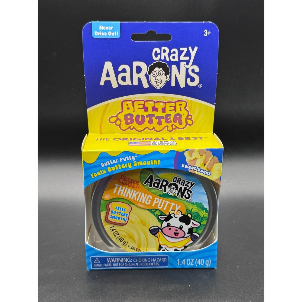 Crazy Aaron's Better Butter Thinking Putty 1.4 oz Yellow Sweet Scented BE014